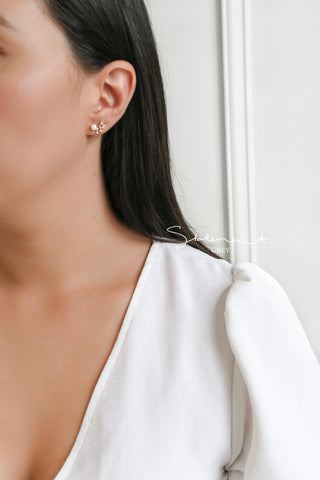 Crystal Leaf Earrings