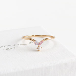 Verity Petal Pearl Ring