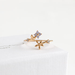Daisy Butterfly Blossom Ring