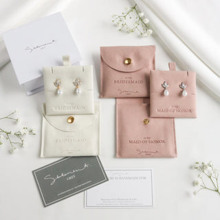 Aria Pearl Earrings with Gift Pouch