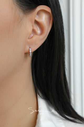 Candy Gem Huggie Earrings