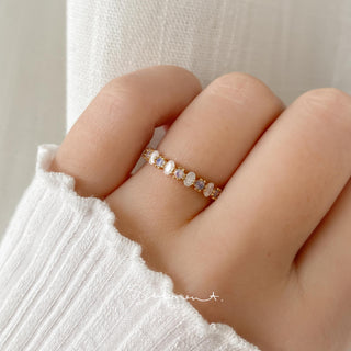 Ovie Half Eternity Ring