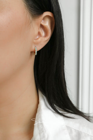 Candy Gem Huggie Earrings