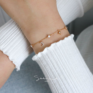 Celestial Moon Star Bracelet
