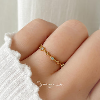 Ariel Blue Station Ring