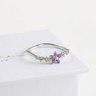 Periwinkle Blossom Ring