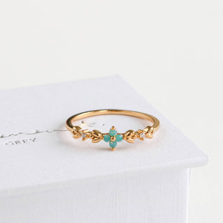 Jade Vine Blossom Ring