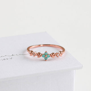 Jade Vine Blossom Ring