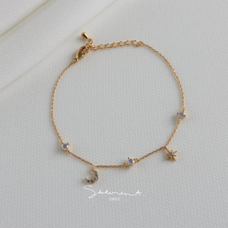 Celestial Moon Star Bracelet