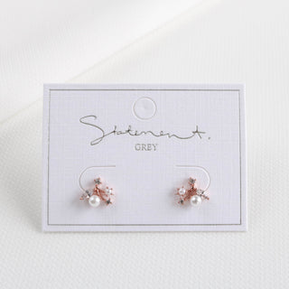 Dewdrop Sprig Pearl Earrings