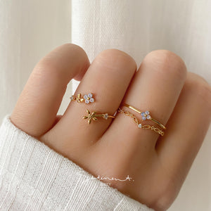 Daisy Butterfly Blossom Ring