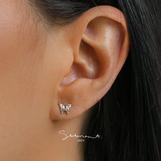 Autumn Butterfly Earrings - Sterling Silver
