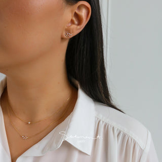 Dusk Leaf Branch Pearl Necklace