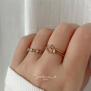 Annie Blossom Butterfly Ring