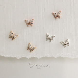 Autumn Butterfly Earrings - Sterling Silver