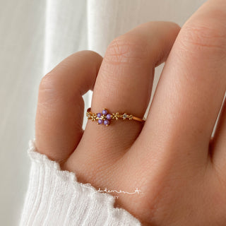 Periwinkle Blossom Ring