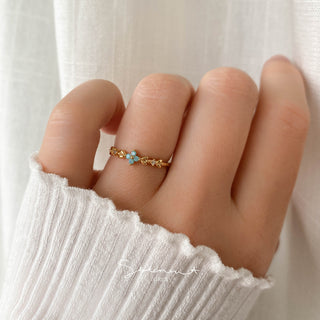 Jade Vine Blossom Ring