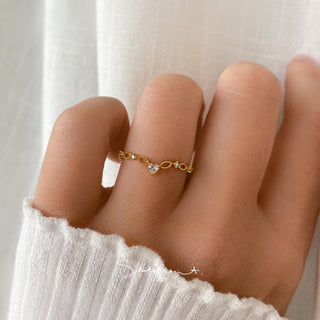 Chevron Heart Ring