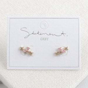 Rosie Pink Butterfly Earrings