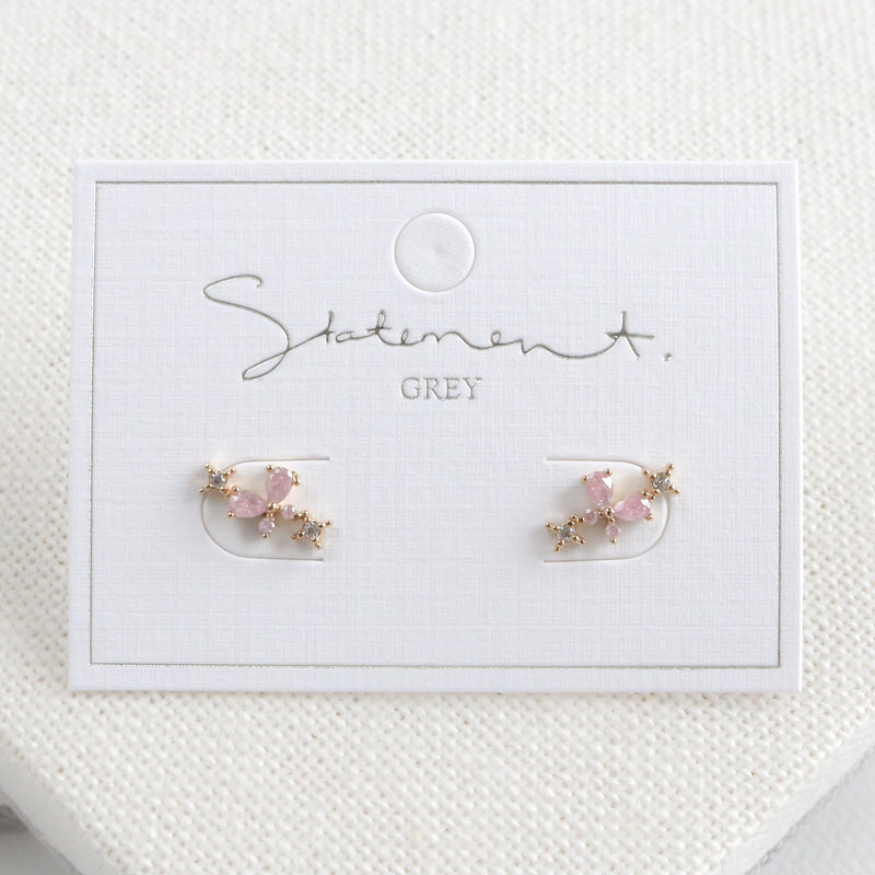 Rosie Pink Butterfly Earrings