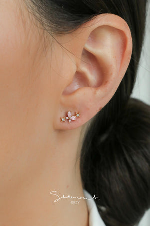 Rosie Pink Butterfly Earrings