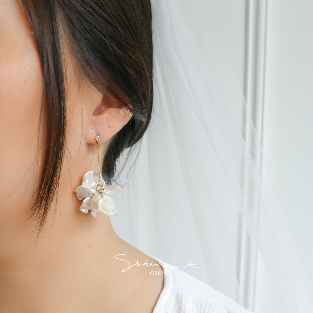 Marigold Petal Drop Earrings