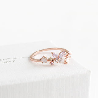 Purple Butterfly Ring