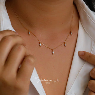 Marquise Necklace - Sterling Silver