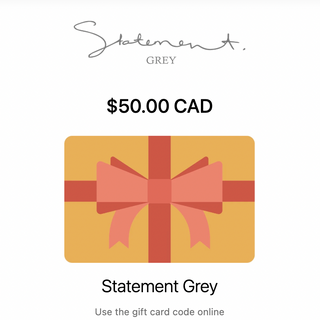 Statement Grey Gift Card