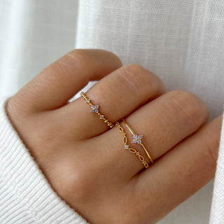 Lilac Pink Blossom Ring