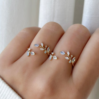 Bleu Leaf Ring