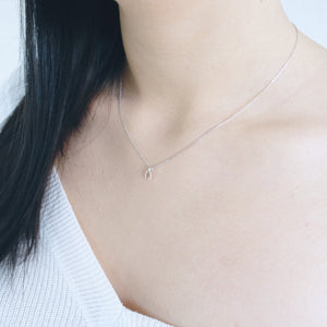 Wishbone Necklace - Sterling Silver