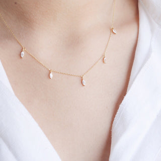 Marquise Necklace - Sterling Silver