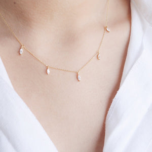 Marquise Necklace - Sterling Silver
