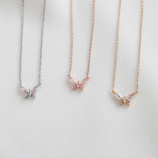 Iridescent Butterfly Necklace
