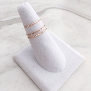 Yves Ring - Sterling Silver (Rose Gold)l