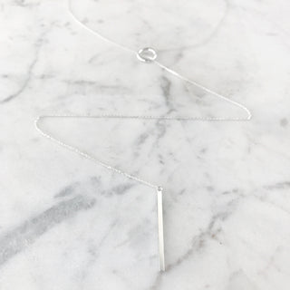 Circle Lariat - Sterling Silver
