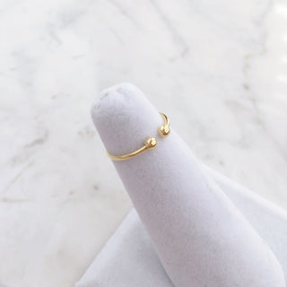 Parallel Ball Midi Ring