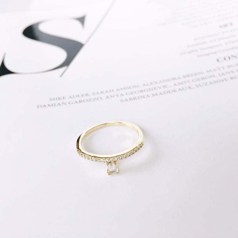Emerald Ring - Rose Gold