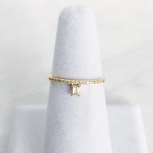 Emerald Ring - Rose Gold