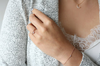 Moon Necklace - Sterling Silver