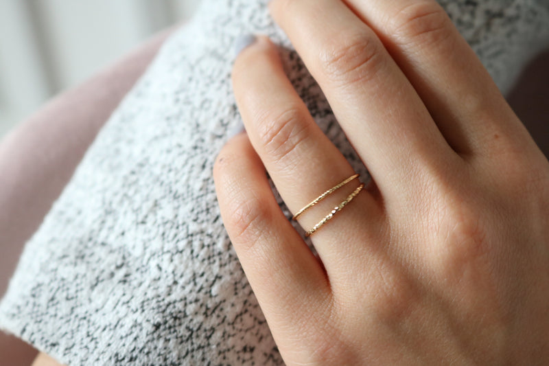 Yves Ring - Sterling Silver (Rose Gold)l