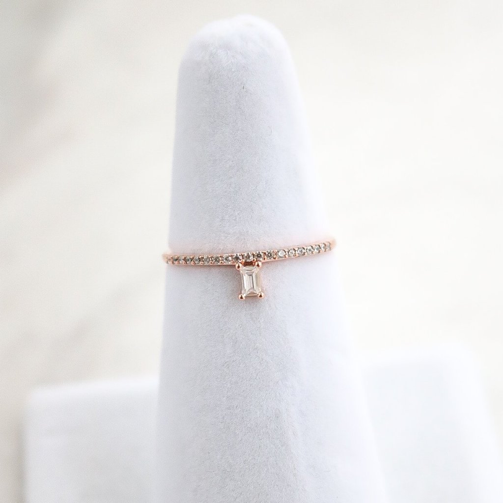 Emerald Ring - Rose Gold