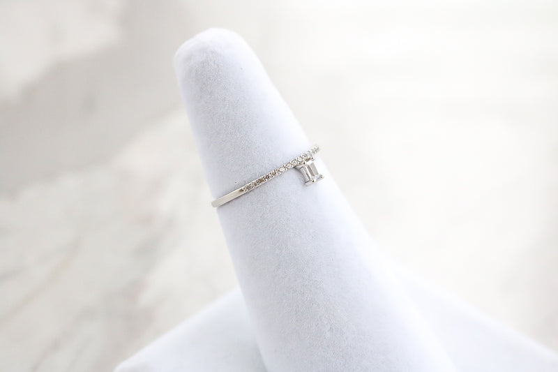Emerald Ring - Silver