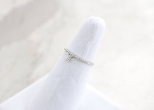 Emerald Ring - Silver
