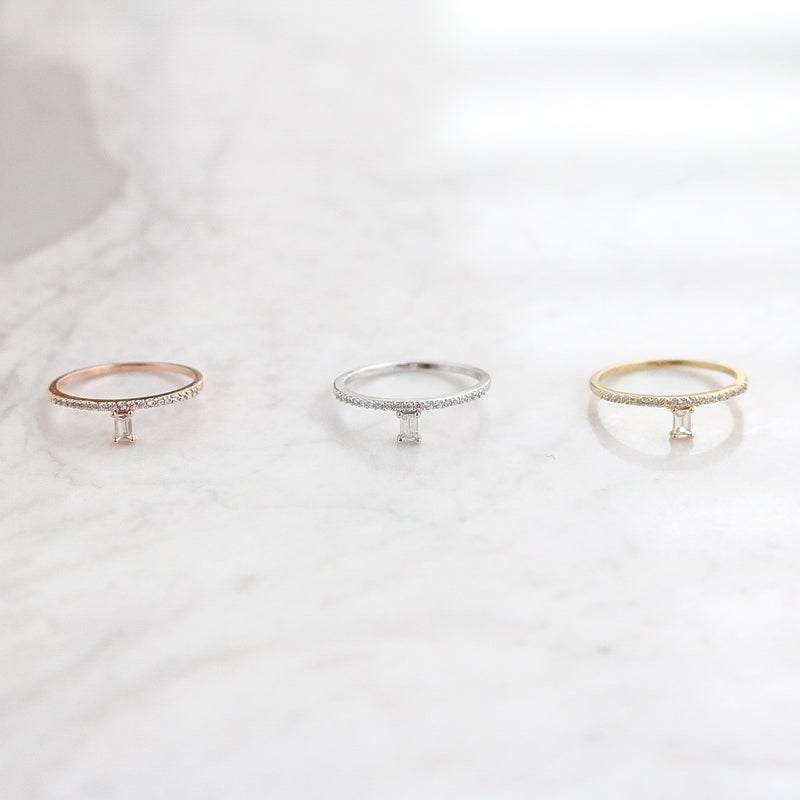 Emerald Ring - Rose Gold