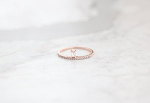 Emerald Ring - Rose Gold