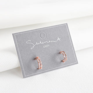 Theo Beaded Huggie Earrings