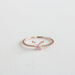 Iridescent Butterfly Ring