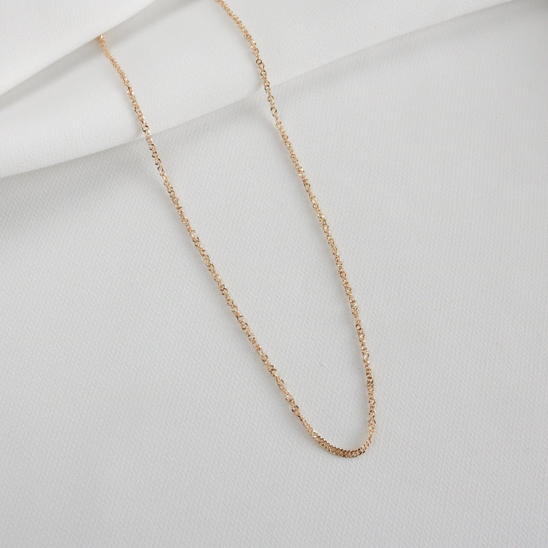 Twisted Sparkle Chain Necklace